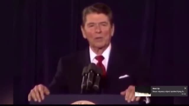The time Ronald Reagan said an alien invasion would be a good thing. Blue Beam Project