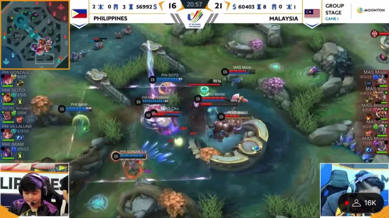 Mobile Legends Philippines VS Malaysia Lord fight (Game 1) Sea Games 2022