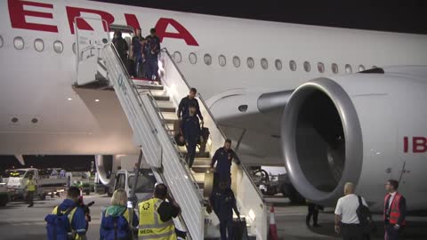 Spain arrive in Qatar ahead of 2022 World Cup.