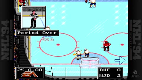 NHL 94 Rewind Gameplay