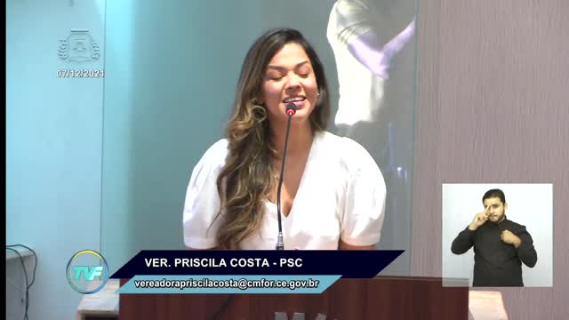 Trecho com Vereadora Priscila Costa