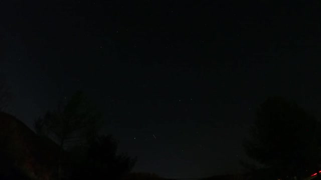 Night Lapse Shooting Stars