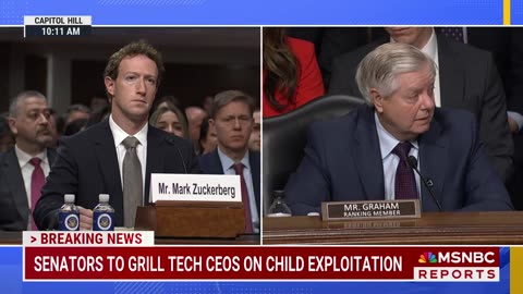 Sen. Lindsey Graham Tells Meta CEO Mark Zuckerberg & Other Tech CEOs, 'You Have Blood On Your Hands'