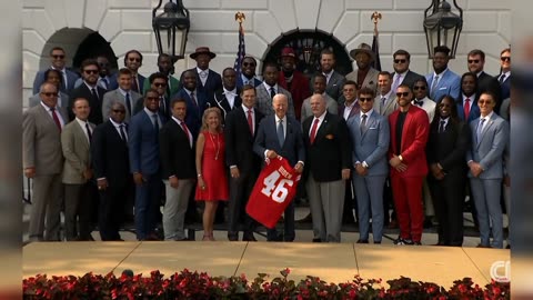 Biden Welcomes Super Bowl Championship.