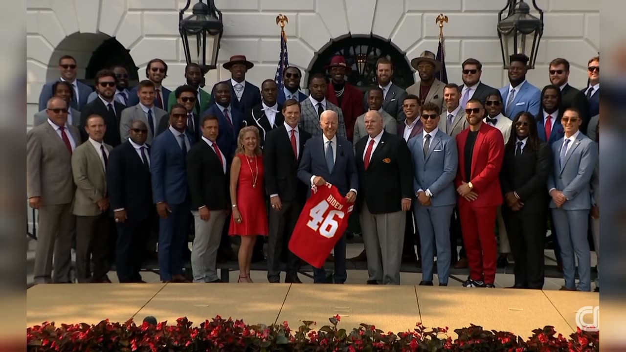 Biden Welcomes Super Bowl Championship.