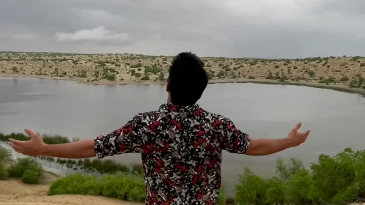 lake in desert