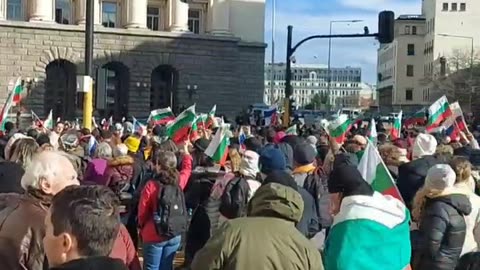 Thousands of Bulgarians marched through downtown Sofia