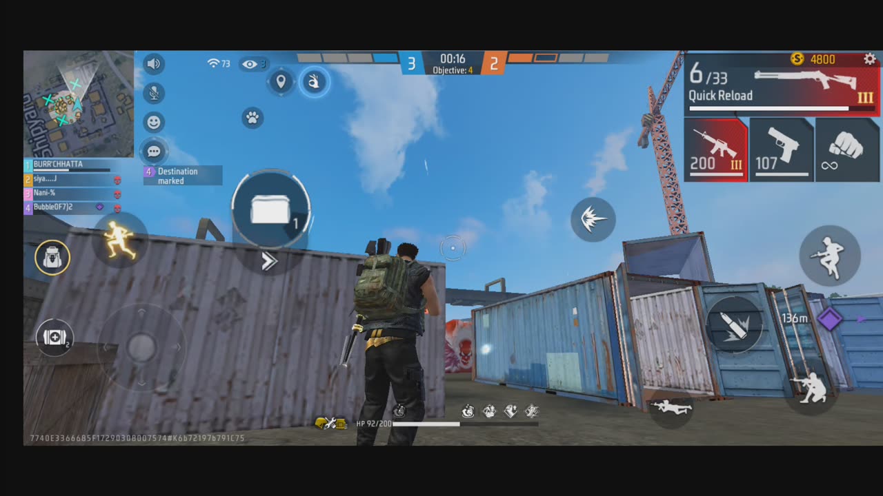Free fire over power and only headshot