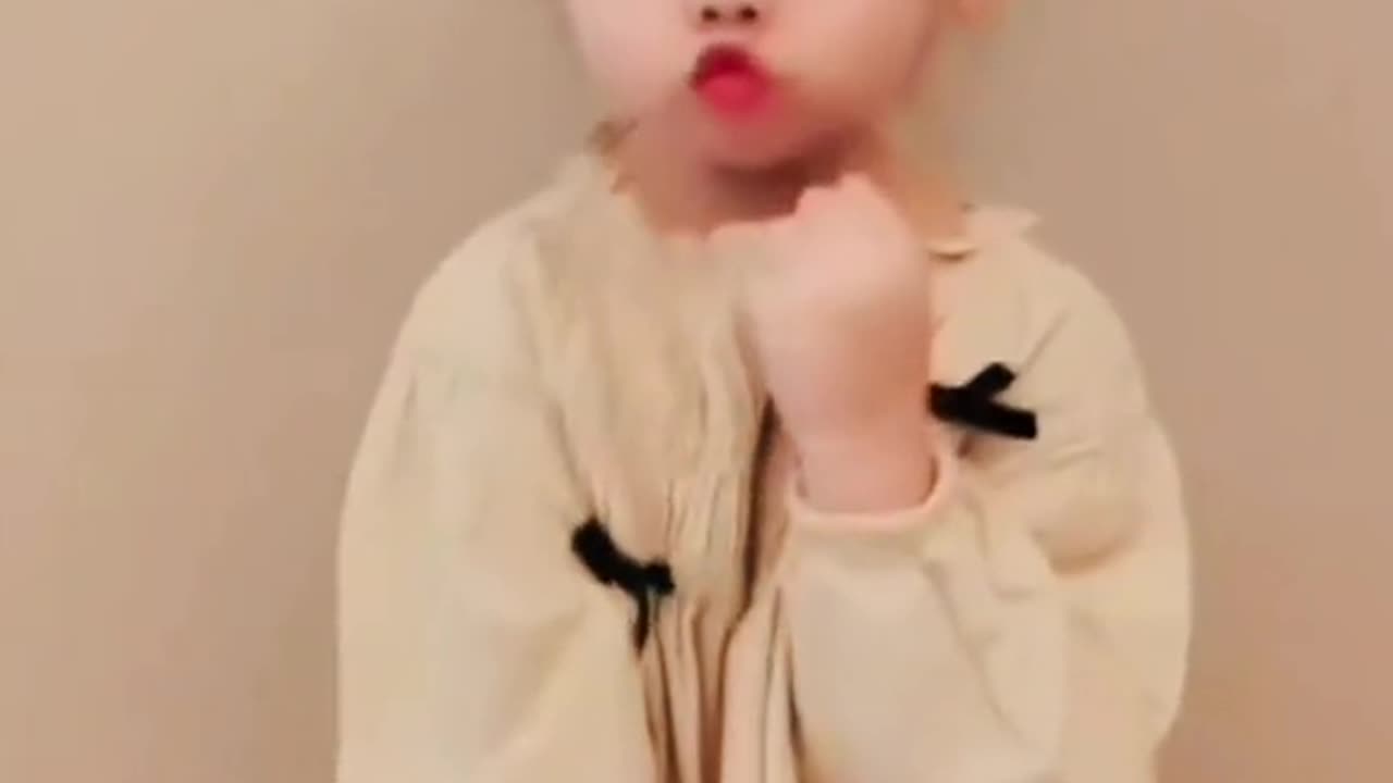 A cute baby dancing video.