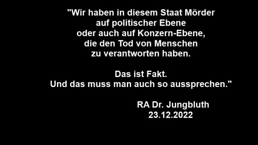 Ehemaliger Staatsanwalt Jungbluth-Es sind Mörder