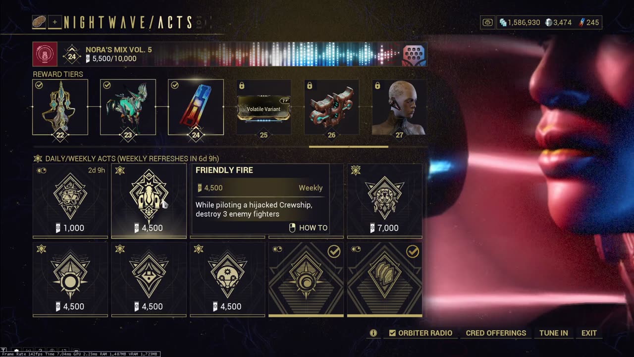Warframe: Weekly Reset Stuff