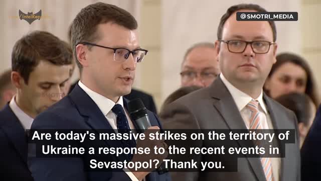 Today's attacks on Ukrainian infrastructure are partly a RESPONSE to the attack on Black Sea Fleet