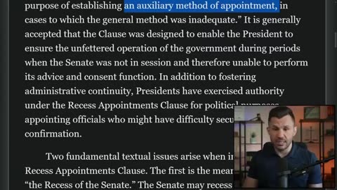 Robert Gouveia Esq.-How Trump Can Use Recess Appointments to Bypass the Senate