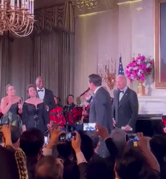 President of South Korea making a fool of himself and lowering his dignity.