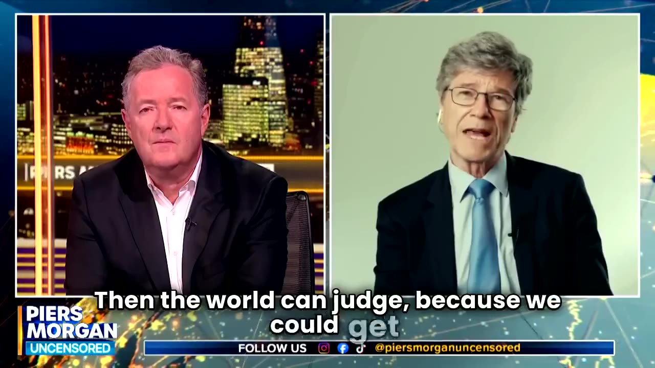 Piers Morgan being educated by Jeffrey Sachs