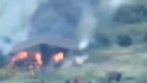 28 OMBr destroys an enemy tank with a tank from a closed position.