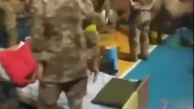 Ukrainian terrorists, they’re still hiding in schools.