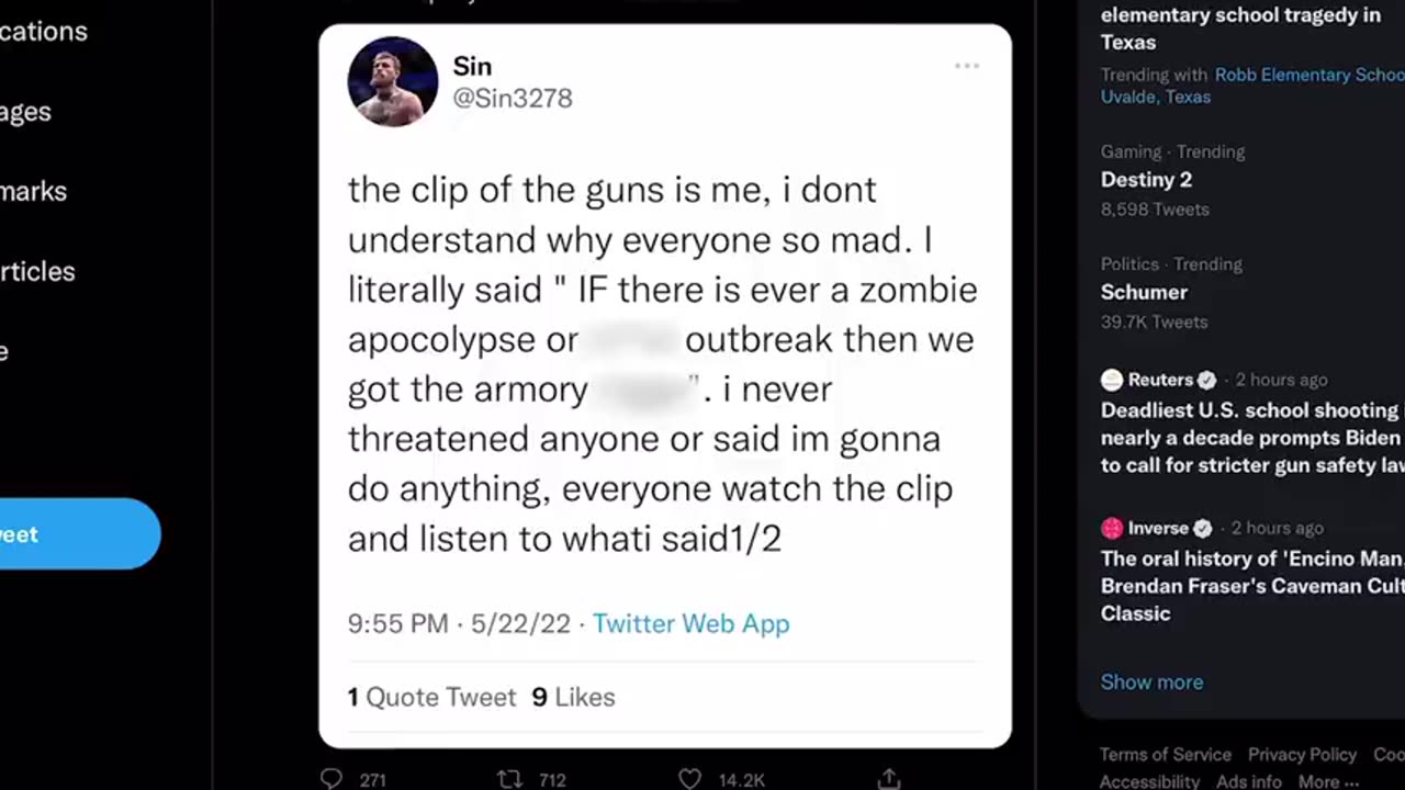 Racist ＂Pro＂ Gamer Shows Off Arms Stockpile And Uses Racial Slur [c0_z9WQJhgI-1]