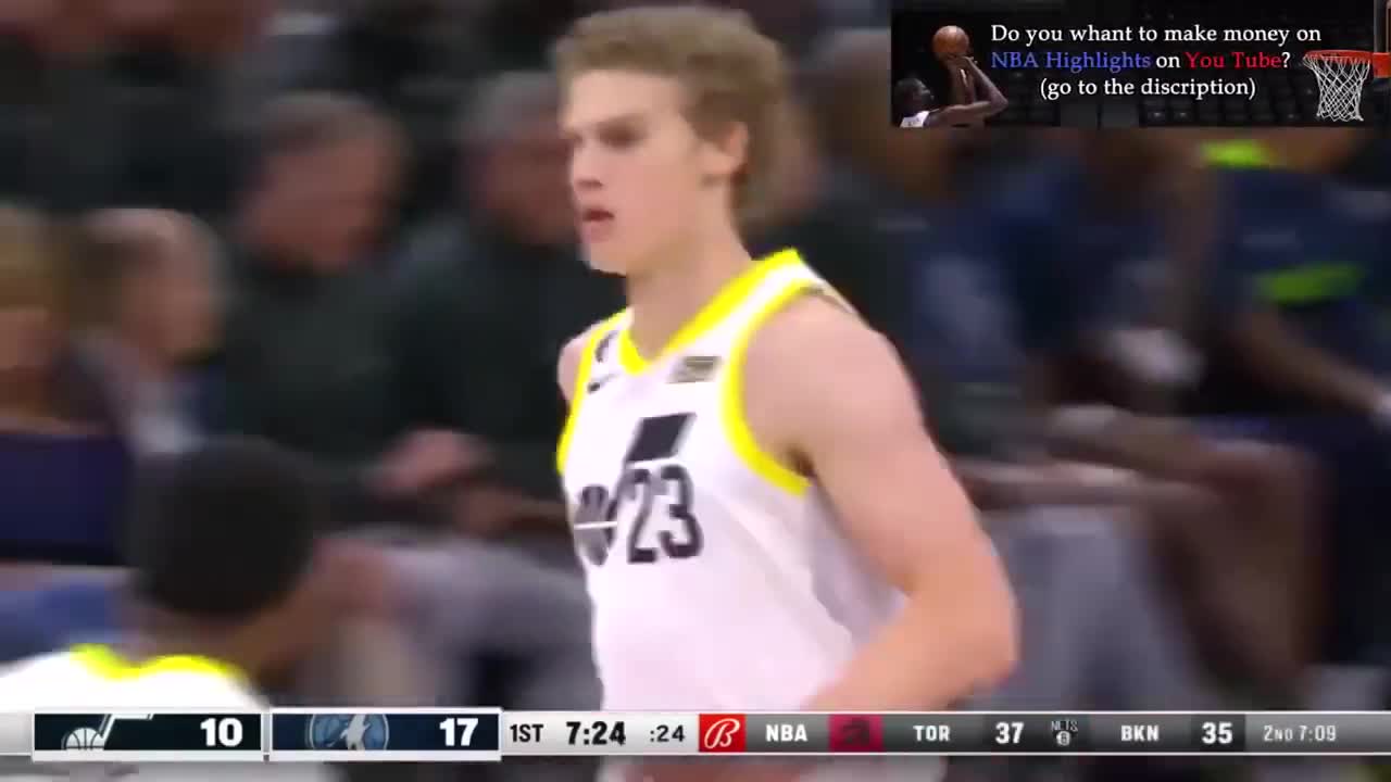 MVP! Lauri Markkanen with NASTY Poster on Rudy Gobert!