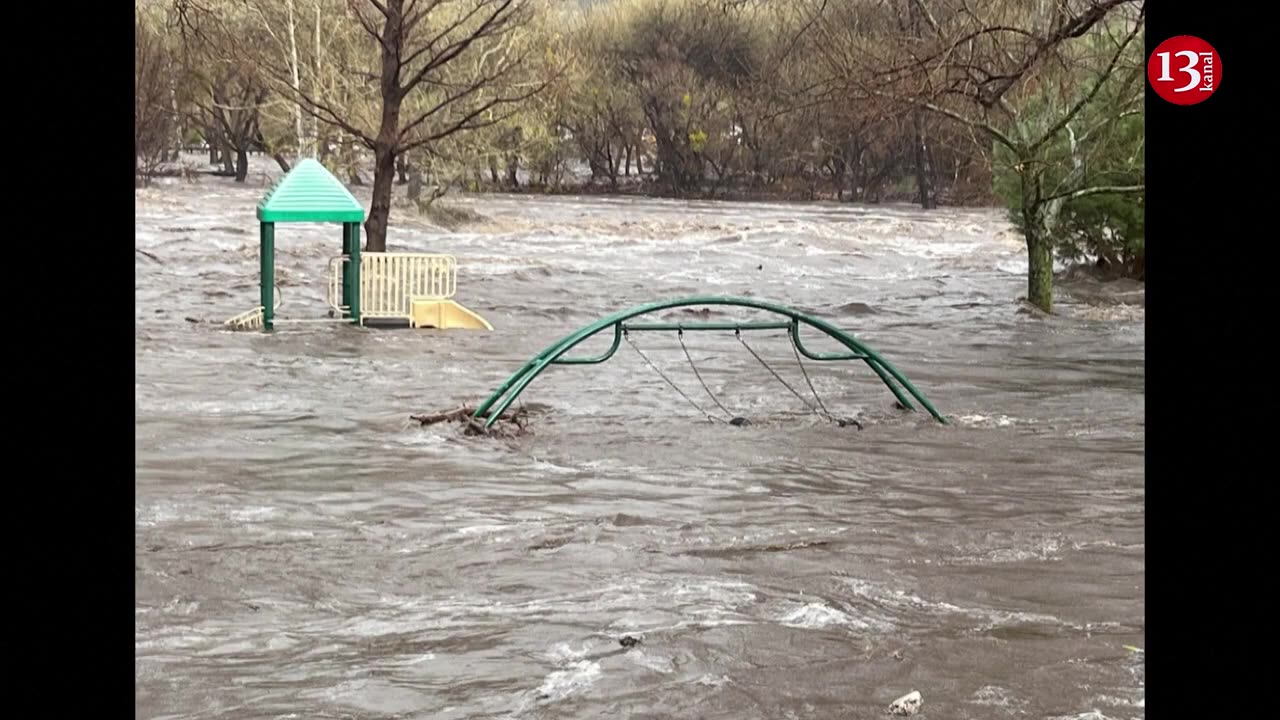 California face ‘flooding emergency’ as storm kills at least 2