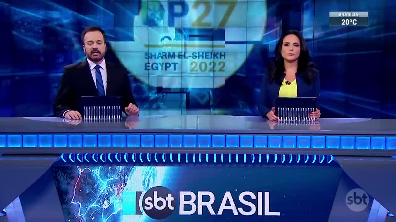 Lula se encontra com representantes no Egito | SBT Brasil (15/11/22)