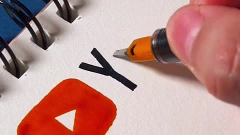 Drawing YT Logo🌟😍| #youtube #rumble #drawing #logo #asmr