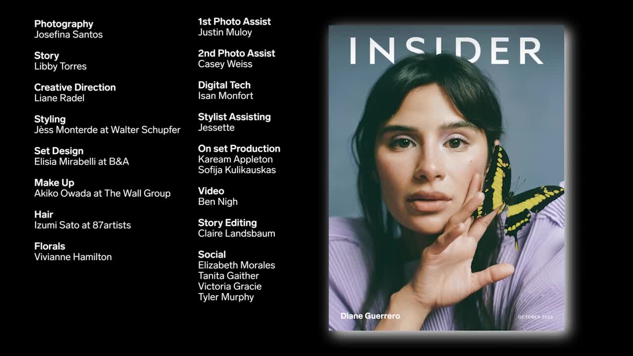 Diane Guerrero Takes Insider Behind-The-Scenes For Its October 2022 Digital Cover Shoot _ Insider