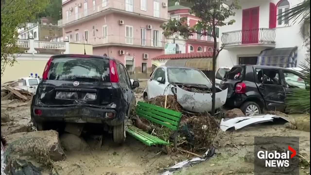 Italy resort island landslide leaves 1 dead, up to 10 people missing