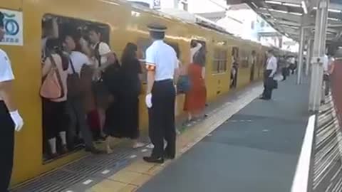 Train in Japan in the morning