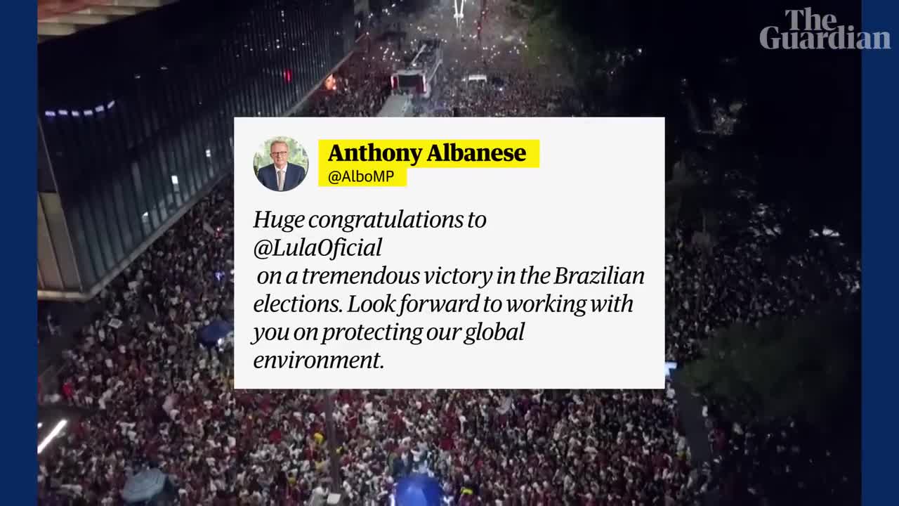 'We need Lula': Brazilians celebrate leftist leader's narrow victory