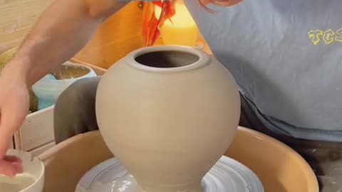 I think this is my best one so far #pottery #satisfying #asmr