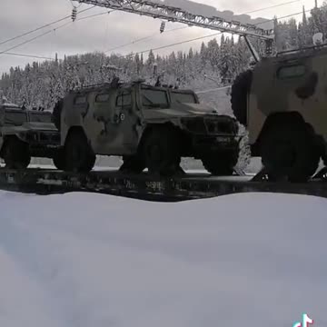 Tigr MRAPS enroute to Yelnya from Abakan