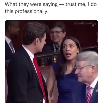 Gaetz AOC bad lip reading