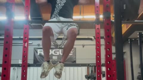 8 Pull-ups with 2 chains (40 lbs)