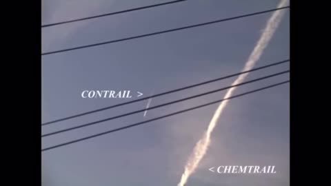 The difference between con trails and chem trails