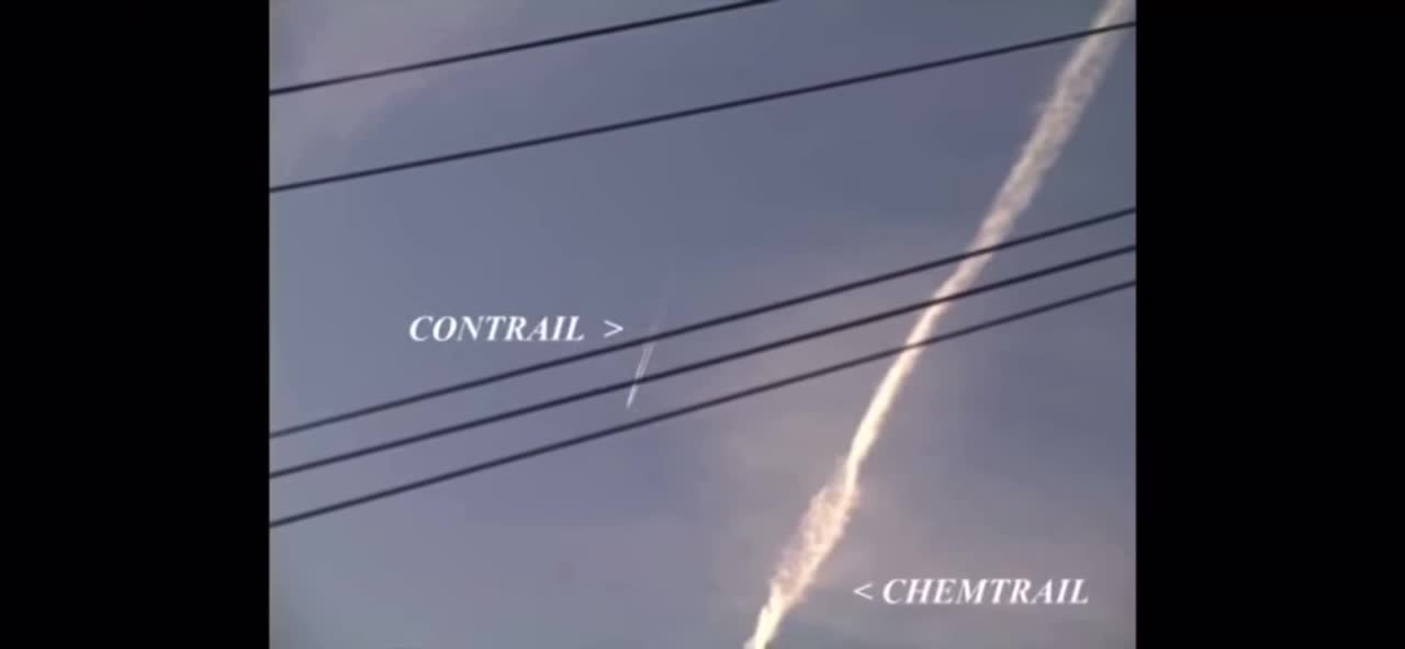 The difference between con trails and chem trails