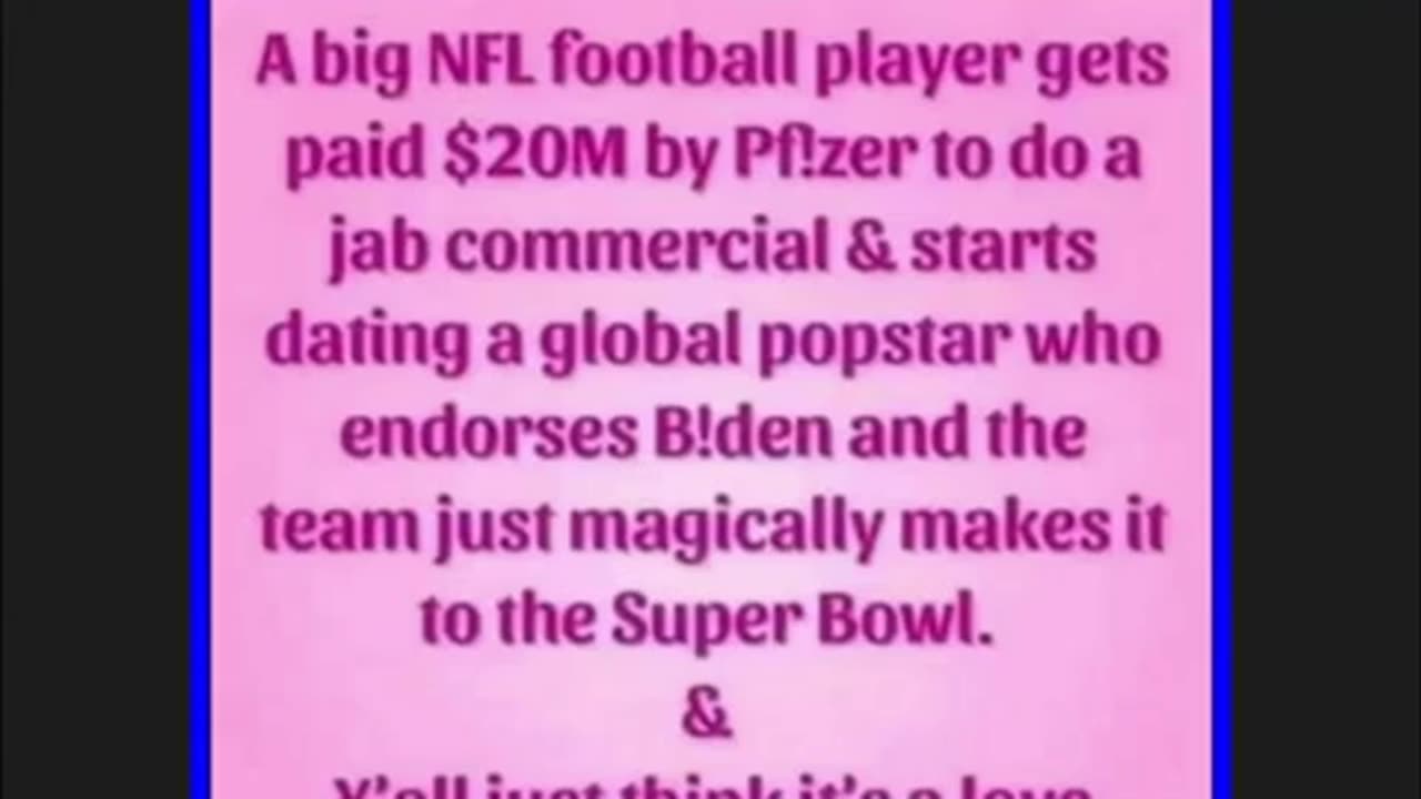 The RIGGED NFL.. oh, and Taylor Swift is a Dude