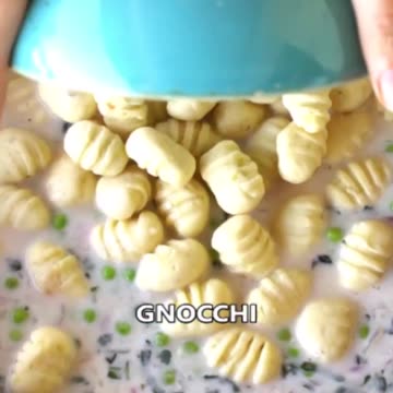 Gnocchi with creamy sauce!