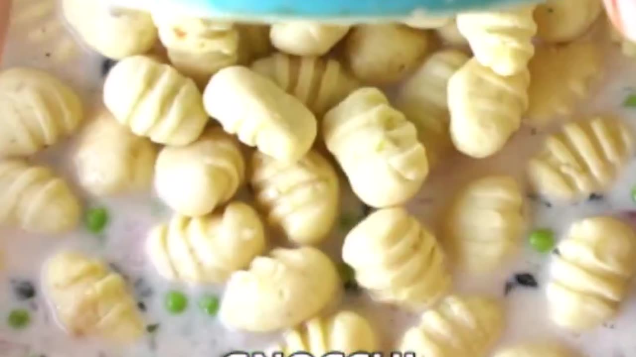 Gnocchi with creamy sauce!