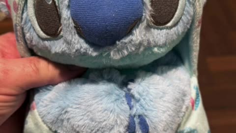 Disney Parks Baby Stitch in a Hoodie Pouch Blanket Plush Doll #shorts