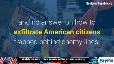 Biden on American Evacuees “F Them. If they die, we’ll blame Trump.”