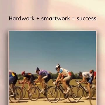 Hard Work + Smart Work = Success😎