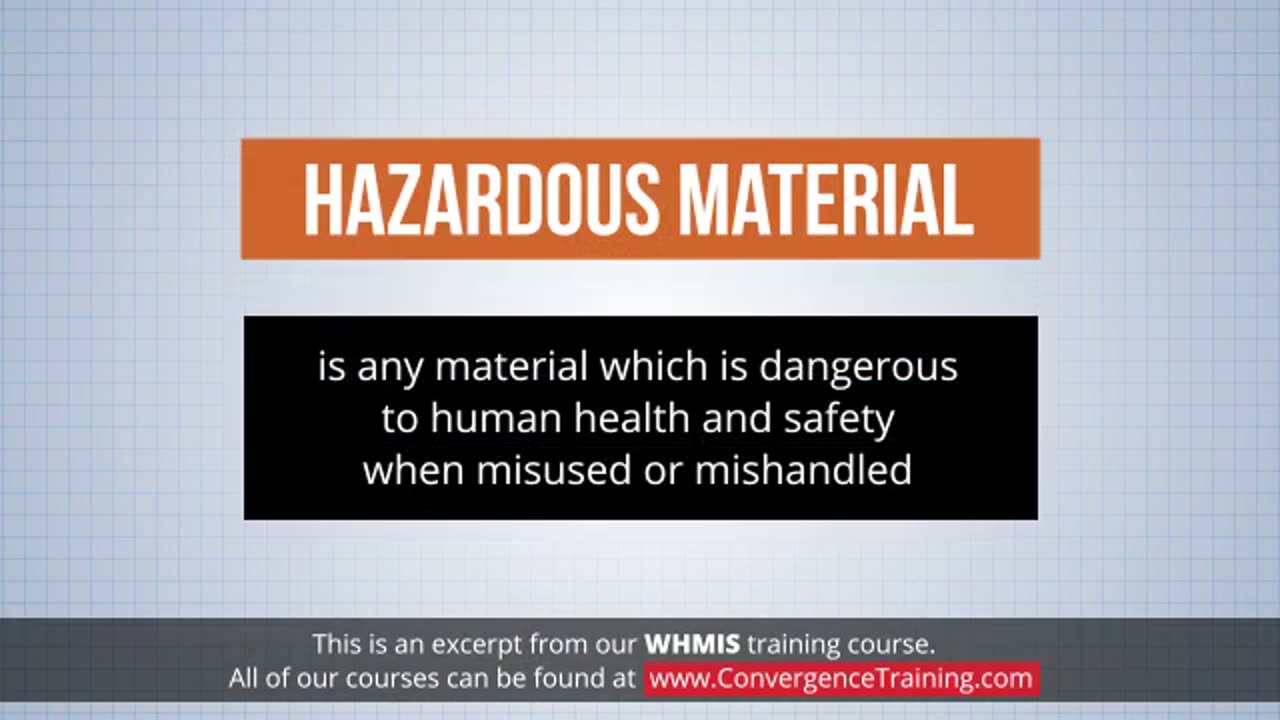 Workplace Hazardous Materials Information System (WHMIS) Training