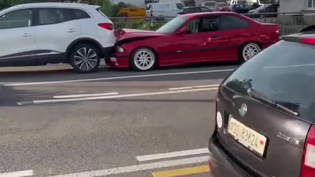 Automobile rear-end collision