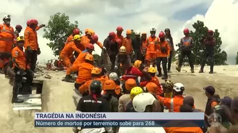 Número de mortos na Indonésia sobe para 268 _ SBT Brasil