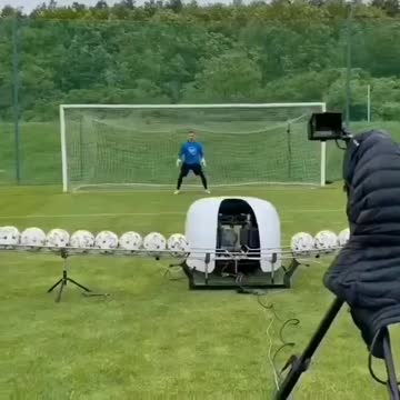 Football traingin for goalkeeper . improve skills and drilling your own skills f