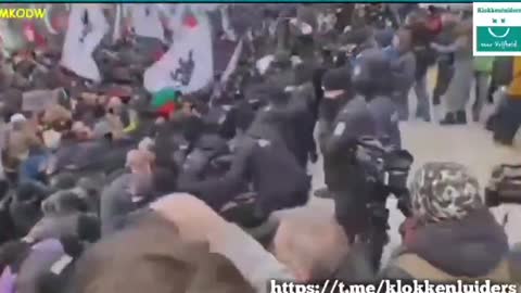 Mass anti covid measurements. Protesters trying to storm Bulgarian parliament in Sofia.