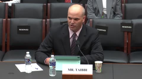Matt Taibbi clip of testimony