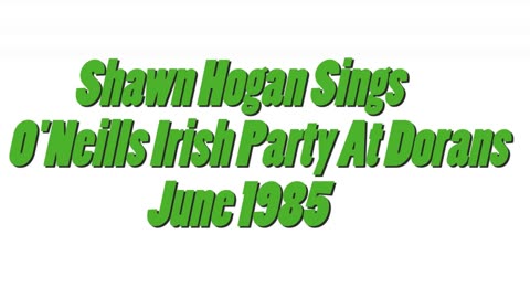 Fr Jeremiah Moynihan Sings, Doran House, June 1985
