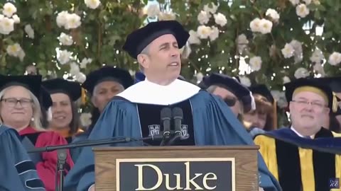 Jerry Seinfeld owns woke college in fearless Duke commencement speech